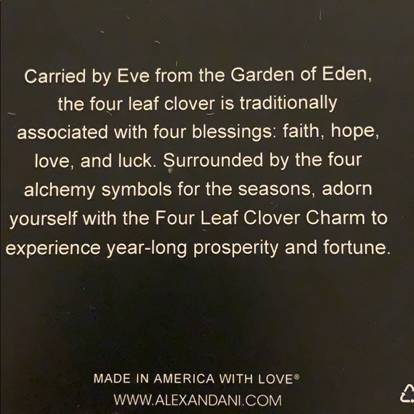Alex and Ani four leaf clover bracelet - Picture 3 of 3